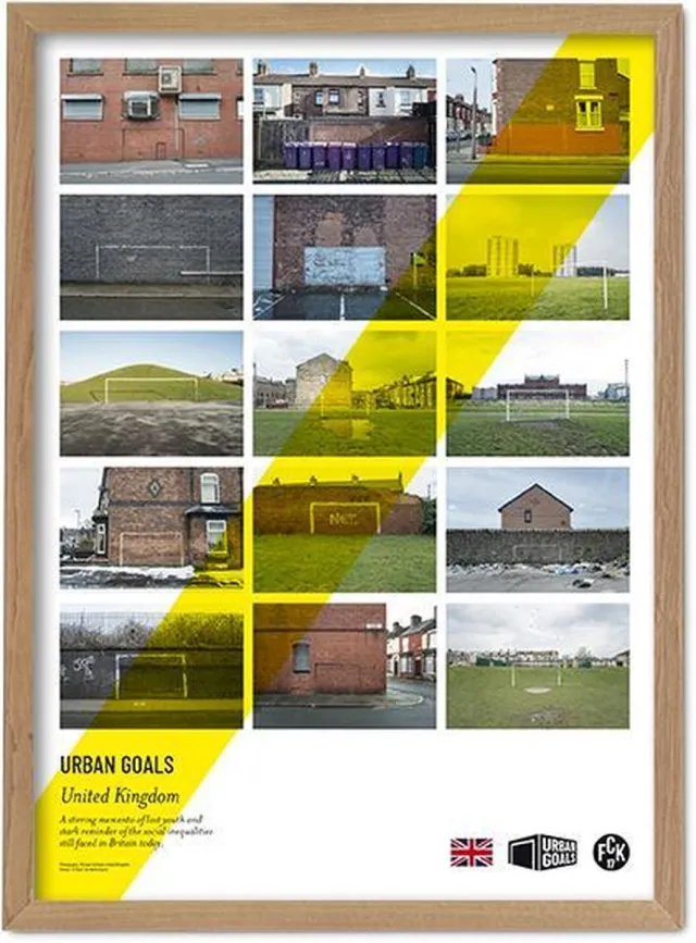 FC Kluif 'Urban Goals' Poster - 70 x 50 cm Wit