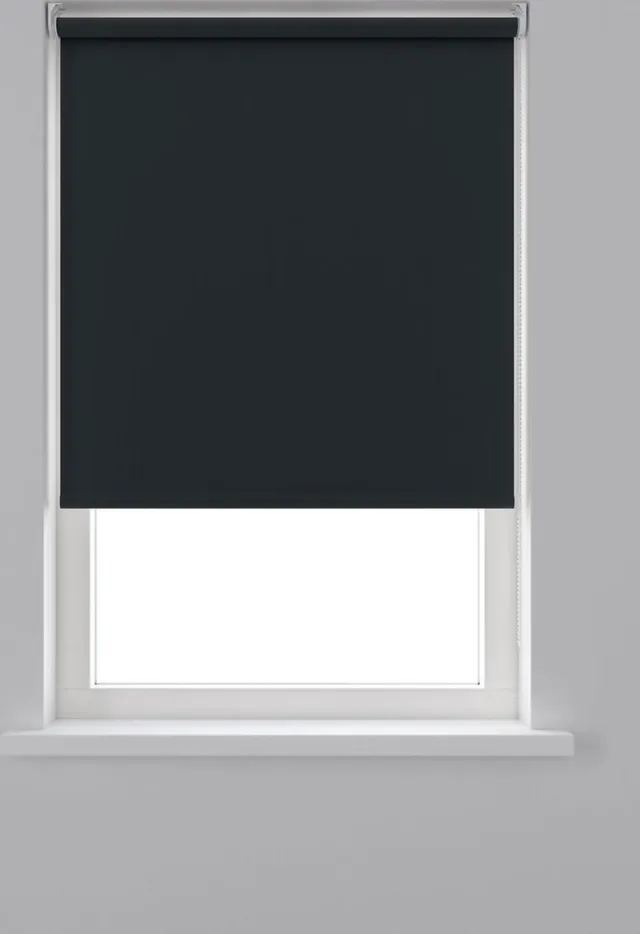 Decosol Rolgordijn Verduisterend - Zwart (5710) - 90 x 190 cm