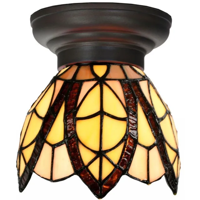 Coloured by Art Tiffany Plafonnière Small Flow Souplesse Small - Art Deco Trade Bruin