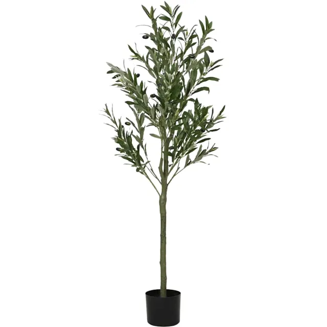 vidaXL Kunstolijfboom 450 blaadjes 120 cm groen