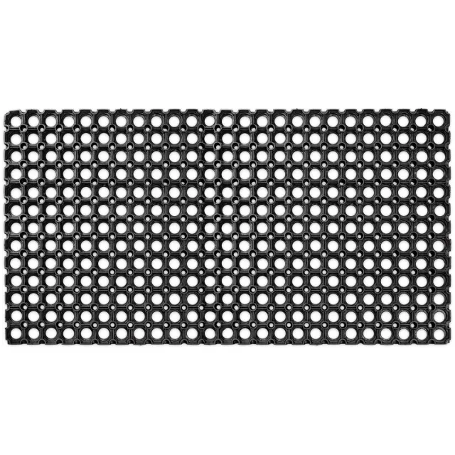 ANRO Deurmat Zwart 50x100 cm - Schoonloopmat - Antislip