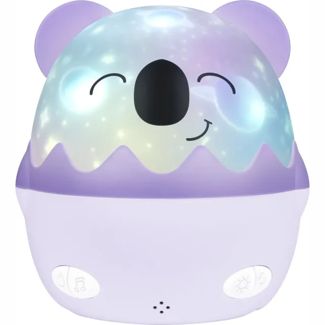 Bigben HiBuddies - Nachtlamp - Projector en Muziek - Coco de Koala Paars