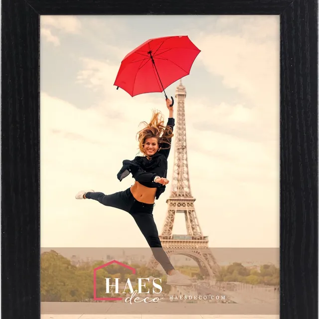 HAES deco Houten fotolijst Paris zwart voor 1 foto formaat 18x24 - SP001181