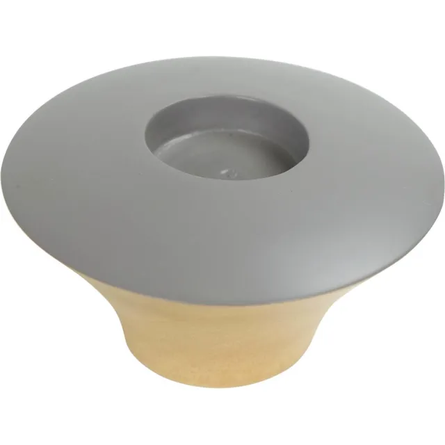 Fine Asianliving Japandi Kaarshouder Mangohout Handgemaakt Grijs D13xH8cm