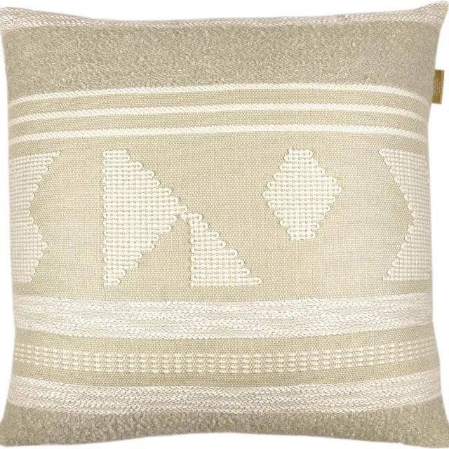 Malagoon Sierkussen - Craft Offwhite Square - White - 50 Cm X 50 Cm