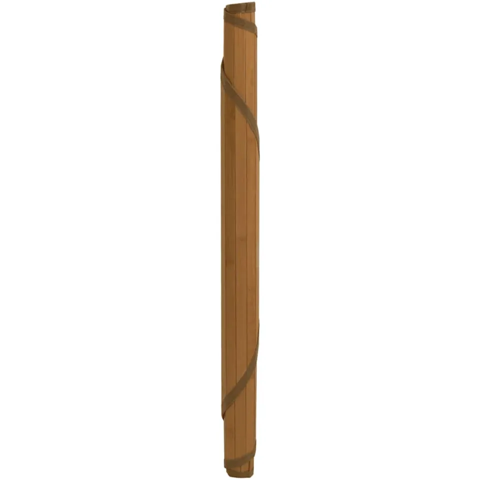 vidaXL Vloerkleed rond 60 cm bamboe bruin