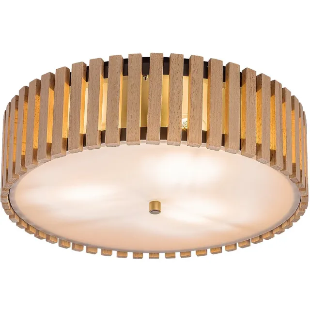 Rabalux Noxelle plafondlamp E27 3x MAX 25W IP20 matzwart/hout, 71420 wit