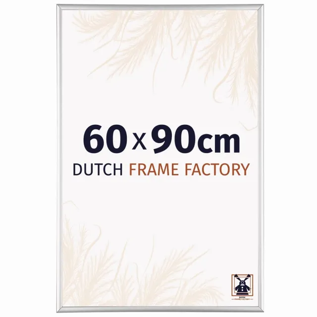 Dutch Frame Factory Fotolijst 60x90 cm - Aluminium - Zilver Hoogglans - Kampen