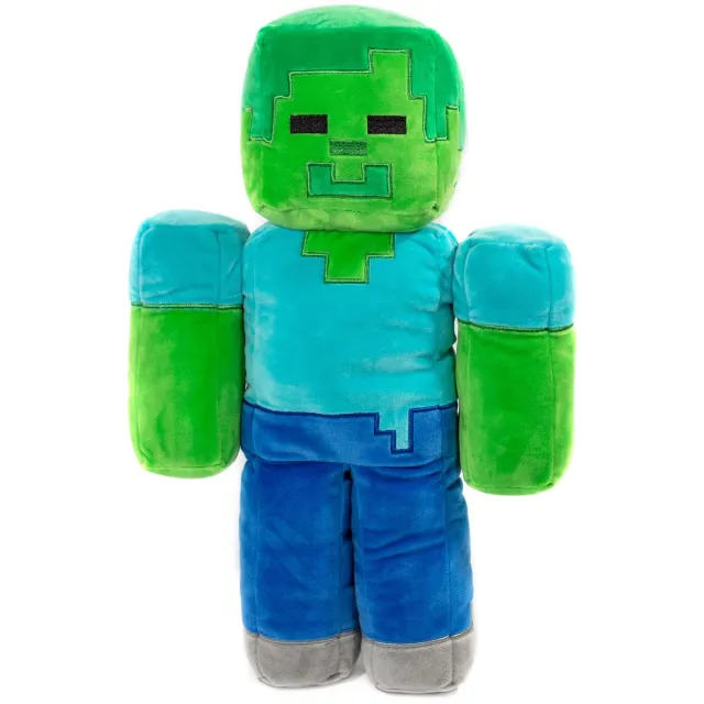 Minecraft Sierkussen Knuffel 3D Zombie - 50 cm - Polyester Multi