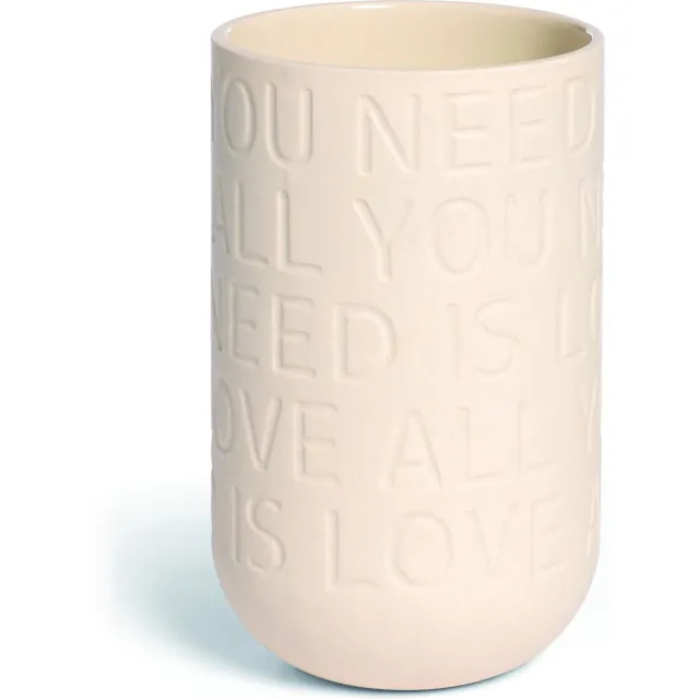 Kähler Design Kähler - Love Song Vaas - 17cm - Crème Creme