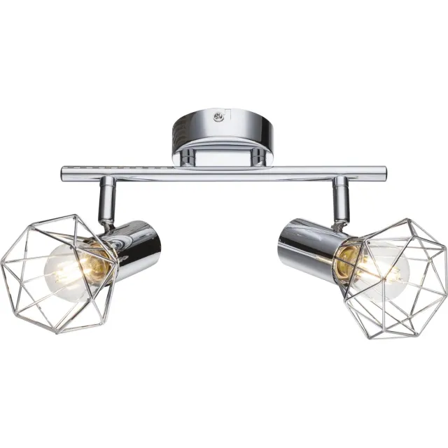 Globo Plafondlamp Spot Light Living Dining Room Beam Light Rail zilver draaibaar Globo 54802-2