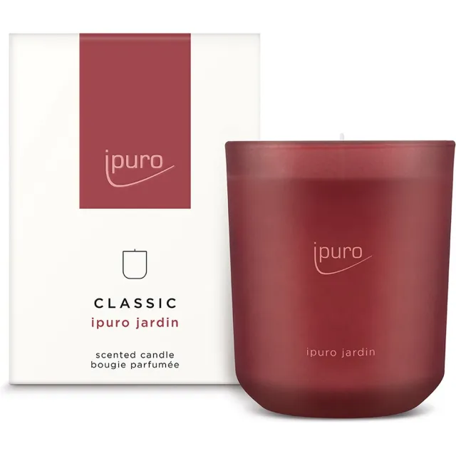 Ipuro Geurkaars Jardin 270gr rood