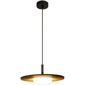 Lucide Design Hanglamp Carmino - Bruin - Hout - 38,7cm - Warm Wit - 8w Taupe