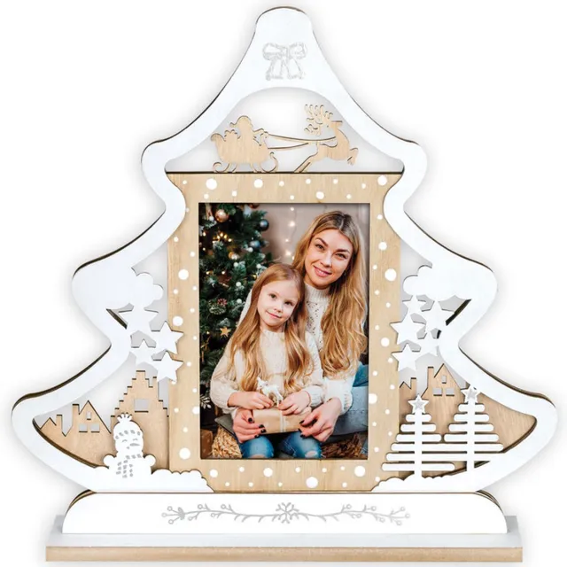 Zep Hout Kerst Fotolijst Julia voor foto formaat 10x15 Wit