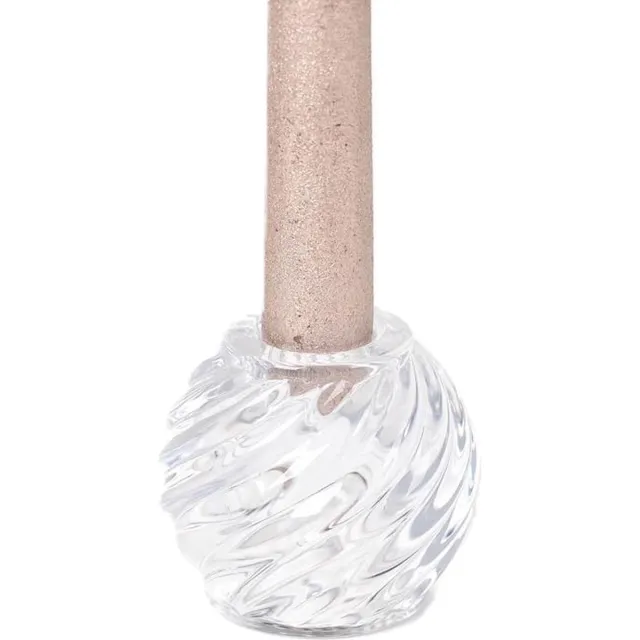 Rasteli Kaarsenhouder - glas - transparant - D7,5 x H6,3 cm Transparant glas