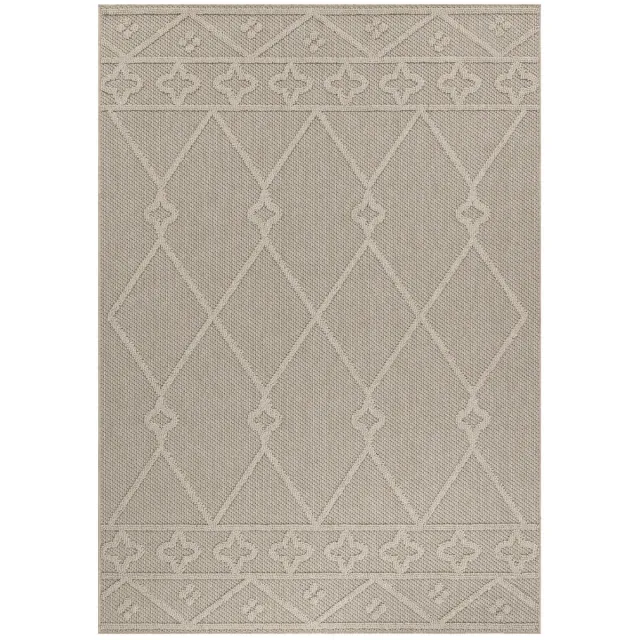 Dutch XXL Scandinavisch Vloerkleed | Tapijt | Patara | Grafisch | Beige | 240x340 cm