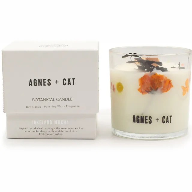 Agnes & Cat Agnes + Cat Botanische Sojawaskaars - Lakeland Mocha