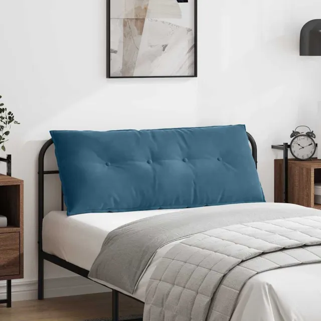 vidaXL Rugkussen Blauw 120 x 50 x 19 cm Katoen Stof