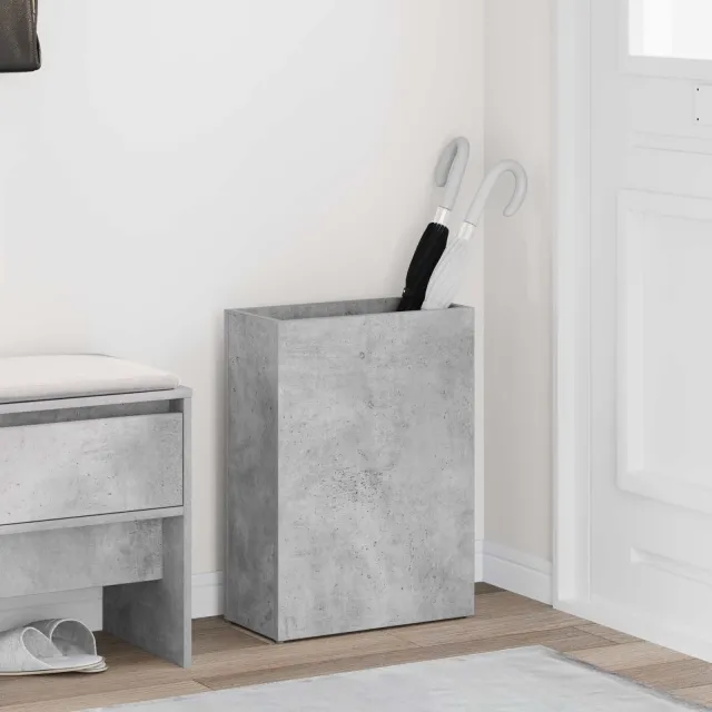 vidaXL Paraplu Standaard Beton Grijs 40 x 20 x 55,5 cm Bewerkt hout
