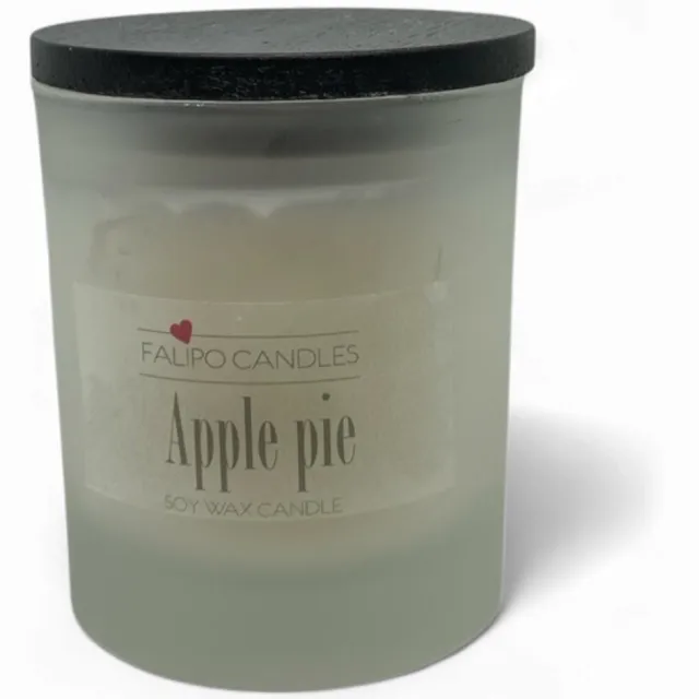 Falipo Candles Soja was geurkaars Apple pie (250ml) wit