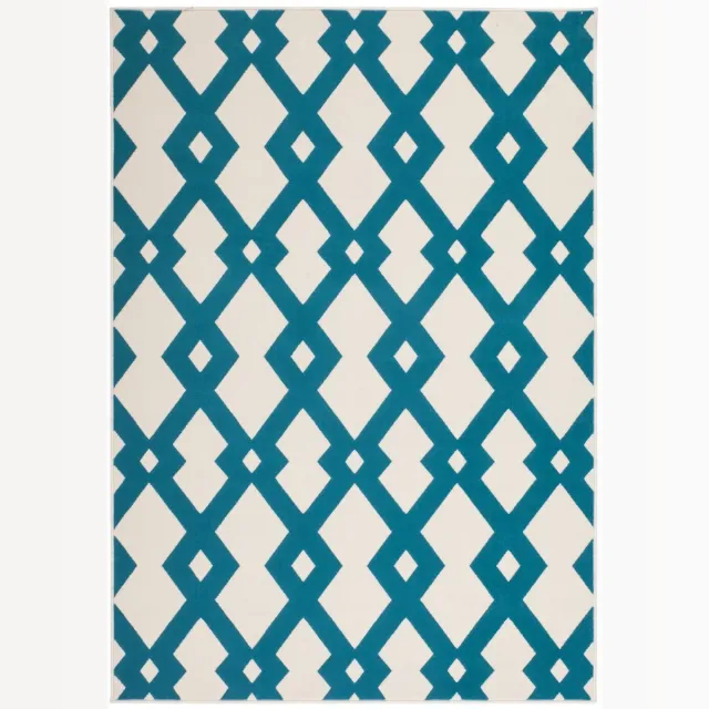 Padiro design laagpolig vloerkleed 160 x 230 cm - crème / offwhite - modern geometrisch patroon - voor vloerverwarming - van polypropyleen en jute beige
