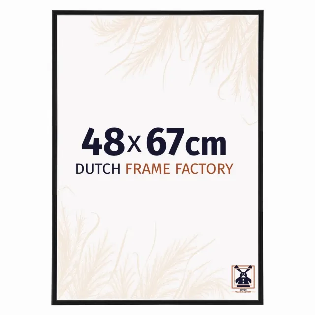 Dutch Frame Factory Fotolijst 48x67 cm - Kunststof - Zwart Mat - Angers