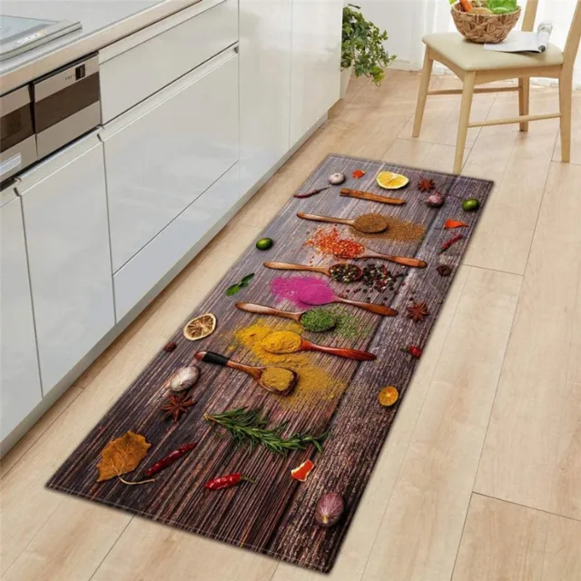 BOG Kleurrijke Keukenloper Met Groente Design – Extra Dikke Antislip Rubber Vloermat Voor Binnen En Buiten – Slijtvaste En Comfortabele Keuken En Deurmat – 60 X 180 Cm VEELKLEURIG