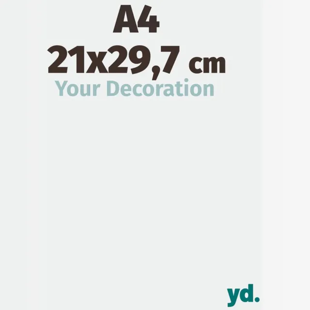yd. Your Decoration - Fotolijst A4 21x 29,7 cm - Kunststof - Wit Hoogglans - Evry
