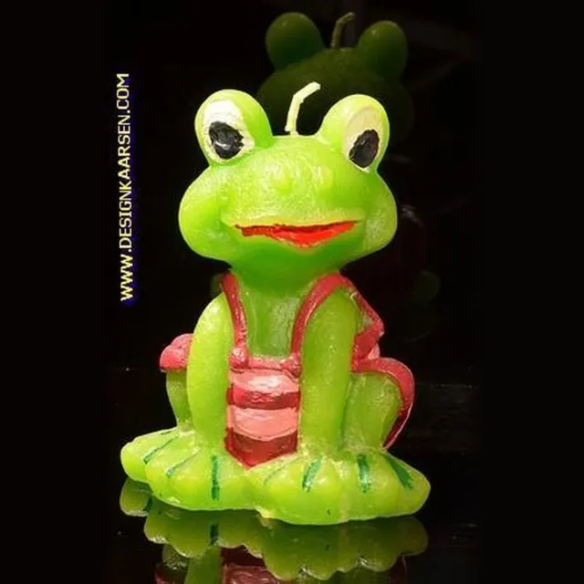 MilaNNE Kikker figuurkaars Groen