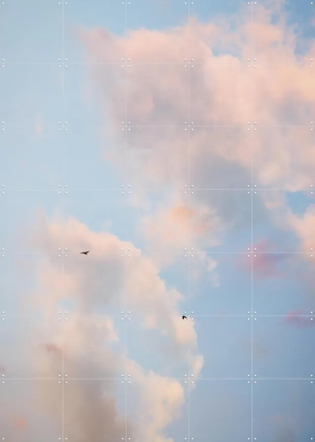 IXXI Pastel Sky 17, Mareike Böhmer - 100 x 140 cm - Grote wanddecoratie en posters - Naturalisme, Minimalisme, Realisme, Fotografie, Abstract Blauw / Grijs / Wit