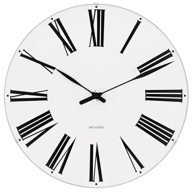 Arne Jacobsen Roman Wall Clock 43652 - Klok - Wandklok - Ø 48 cm Wit
