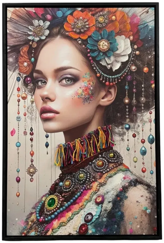Mansion Atmosphere Schilderij Fashion Portrait Fleur 40x60 cm [gid://shopify/Metaobject/307232571727,gid://shopify/Metaobject/303110226255]