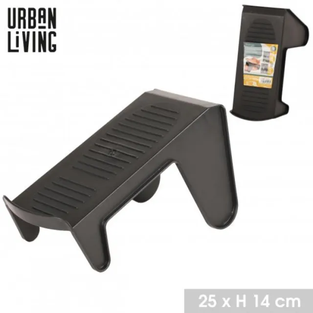 Urban Living Zwart schoenenrek - 25 x H 15 cm - set van 48 stuks.