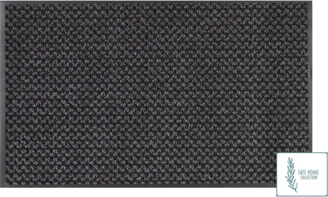 MD-Entree MD Entree - Deurmat - Schoonloopmat met antibacteriële werking - SAFE HOME COLLECTION - Graphite - 45 x 75 cm Antraciet