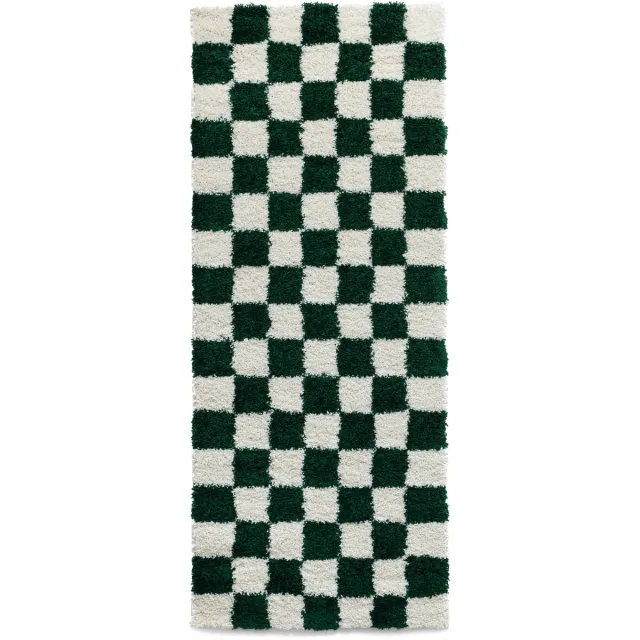 Boho&me Checkerboard loper - Check ivoor/jade 80x200