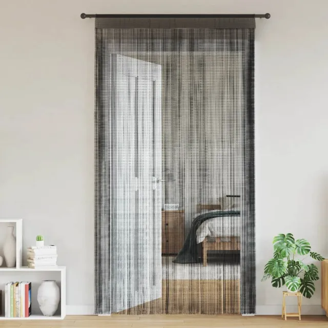vidaXL Draadgordijnen 2 st 100x250 cm zwart