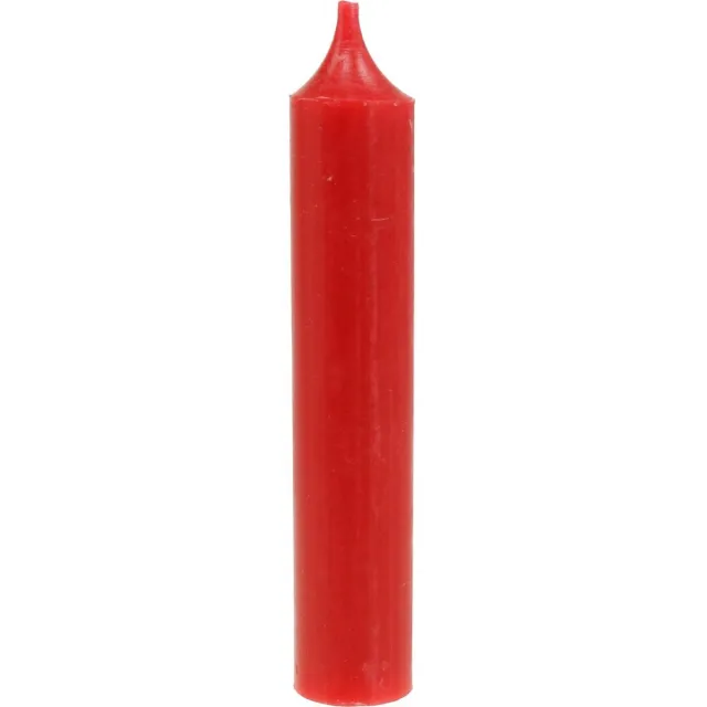 Viana Taper Candles Korte Kaarsen Rood Decoratie Kerst Ø21/110mm 6 Stuks, 6