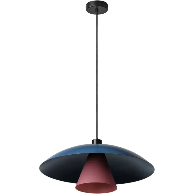 Osram DECOR Vliegende Paddenstoel hanglamp E27 Blauw/Roze 500mm, hanglamp, Metaal, met contrasterende kleuren Blauw|Roze