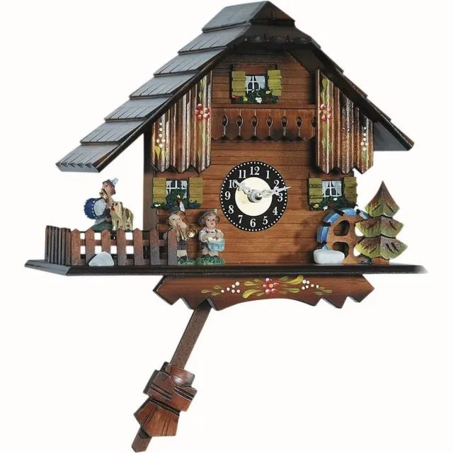 Engstler 223 QPT - Wandklok met slinger - Quartz meerkleurig