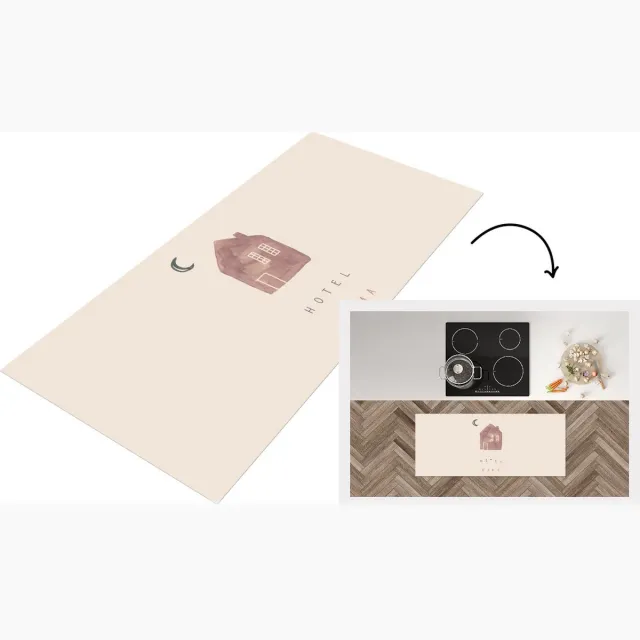 KitchenYeah Keukenloper - Loper keuken - Hotel mama - Spreuken - Quotes - Moeder - Keukenloper vinyl Multicolor