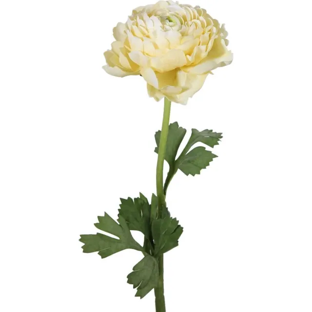 Viv! Home Luxuries Ranonkel - zijden bloem - lichtgeel - 49cm