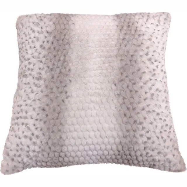 Mars & More Sierkussen - Imitatiehuid Slang ( ) - Roze En Grijs - 45 Cm X 45 Cm