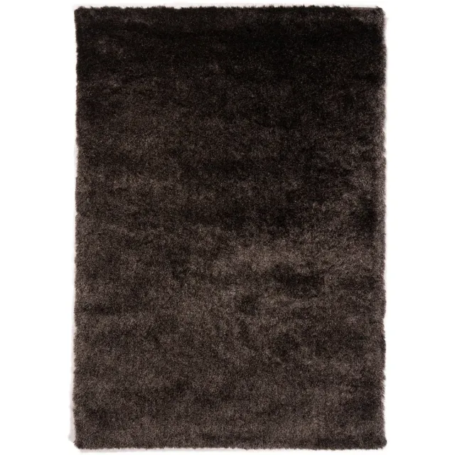 DÉJA Living Vloerkleed 200x290cm - Hoogpolig Grijs Stof - Luno