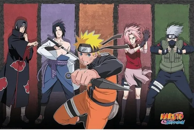Naruto Shippuden - Naruto & Allies Unisex Poster - meerkleurig - Standard multicolor