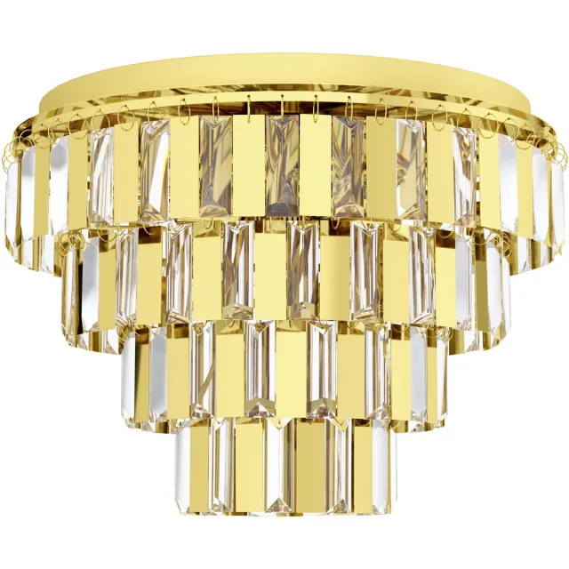EGLO Erseka Plafondlamp - E14 - Staal|Glas - Goud