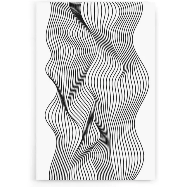 Walljar Abstract Line Art - Muurdecoratie - Poster Multi