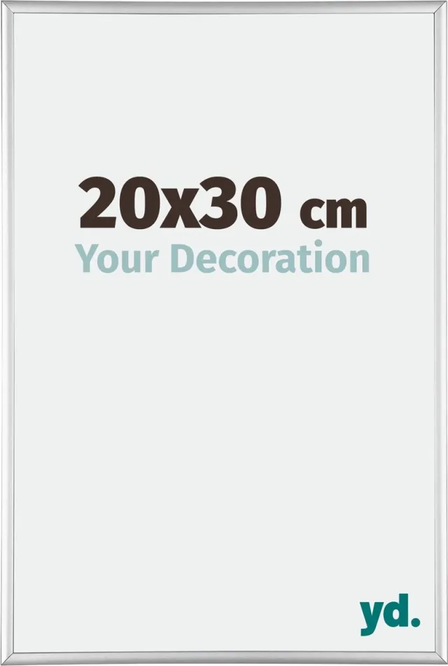 yd. Your Decoration - Fotolijst 20x30 cm - Aluminium - Zilver Hoogglans - Kent