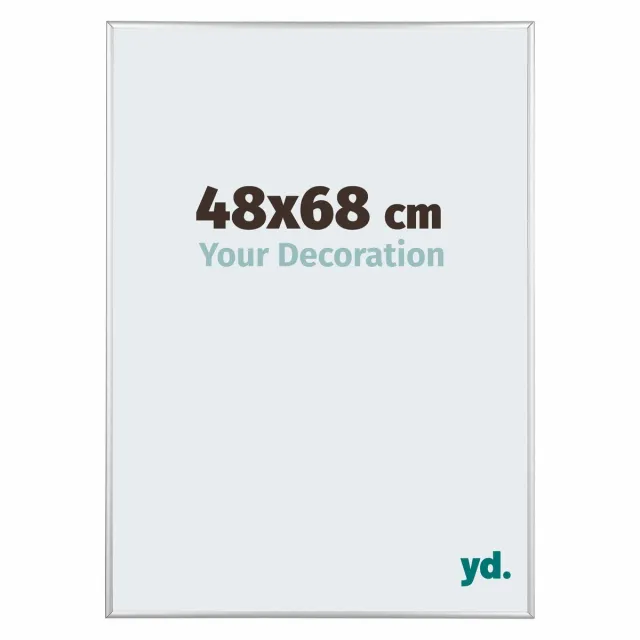 yd. Your Decoration - Fotolijst 48x68 cm - Aluminium - Zilver Hoogglans - Kent