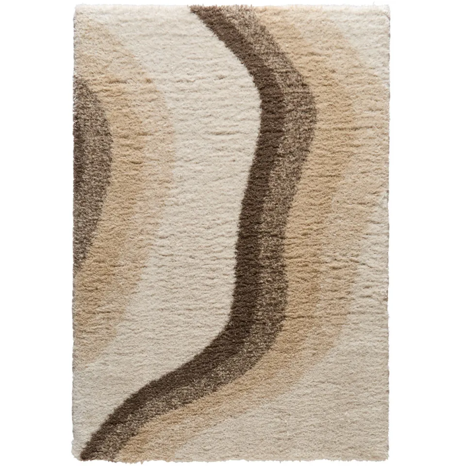 NOUS Living vloerkleed crème-bruin crème/bruin
