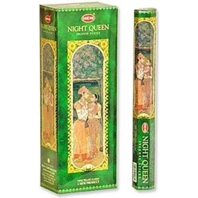 HEM Night Queen - wierook - 120 stokjes - 6 pak - wierookstokjes - geurstokjes Transparant